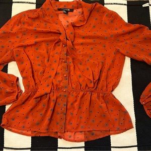 Gentle used long sleeve sheer forever 21 shirt.